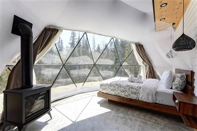 Khemah Kubah 7m Jieol di Quebec Canada