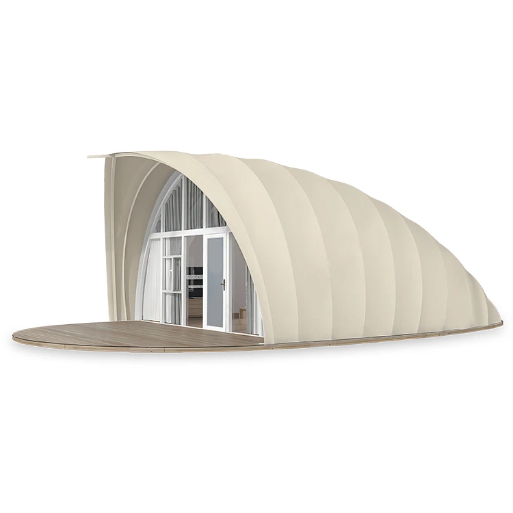 Khemah Glamping Bentuk Shell